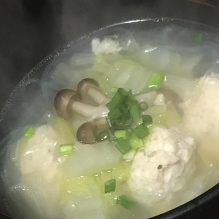 鶏団子スープ